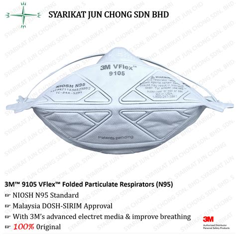 3m Vflex Folded Particulate Respirators 9105