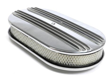 Finned Aluminum Oval Air Cleaner Kit Trans Dapt Performance Products