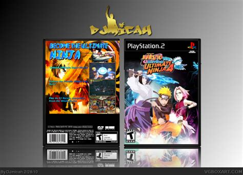 Naruto Shippuden Ultimate Ninja 4 Playstation 2 Box Art Cover By Djmicah