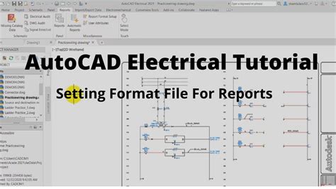 Setting Format File For Reports Autocad Electrical Tutorial Youtube
