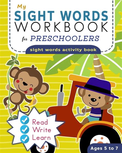 Sight Words My Sight Words For Preschoolers Sight Words Activity Book