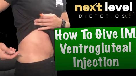 how to give im ventrogluteal injection youtube