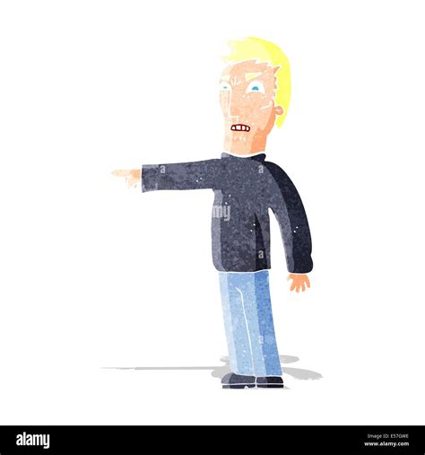 Cartoon Angry Man Pointing Stock Vector Image And Art Alamy
