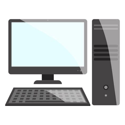 Download computer desktop png image png image. Black and white computer desktop icon - Transparent PNG ...