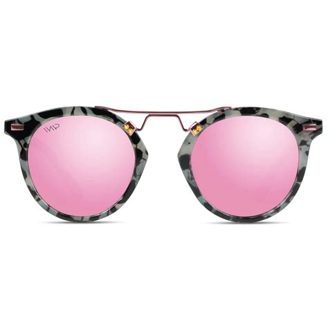 Wearme Pro Wearme Pro Polarized Round Vintage Retro Mirrored Lens Women Metal Frame