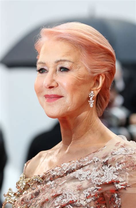 Helen Mirren Pink Hair At Cannes Film Festival Popsugar Beauty Uk