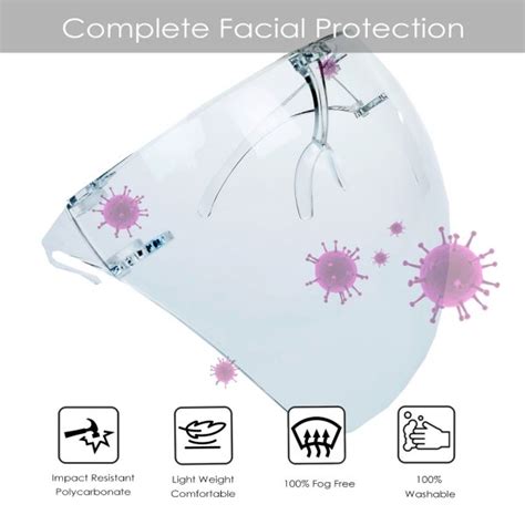 Space Shield Full Clear Face Shield Vshield Protect