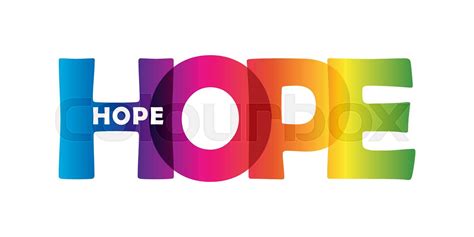 Hope Message Brush Stock Vector Colourbox