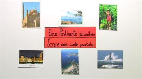 Maybe you would like to learn more about one of these? Eine Postkarte schreiben - écrire une carte postale inkl. Übungen