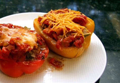 Stuffed Bell Peppers With Ground Beef And Cheese Recipe