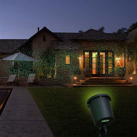 Waterproof Red And Green Dual Laser Landscape Projector Light For Garden