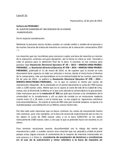 Ejemplo De Carta De Manutencion Modelo De Informe