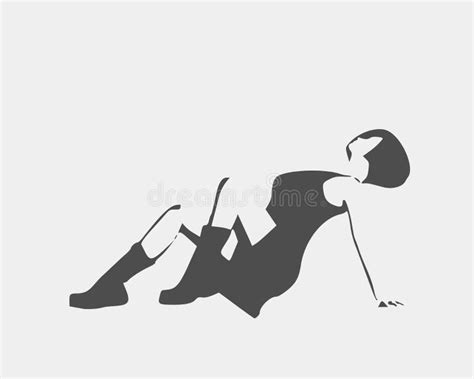 Silhouette Female Body Lying Down Stock Illustrations 40 Silhouette