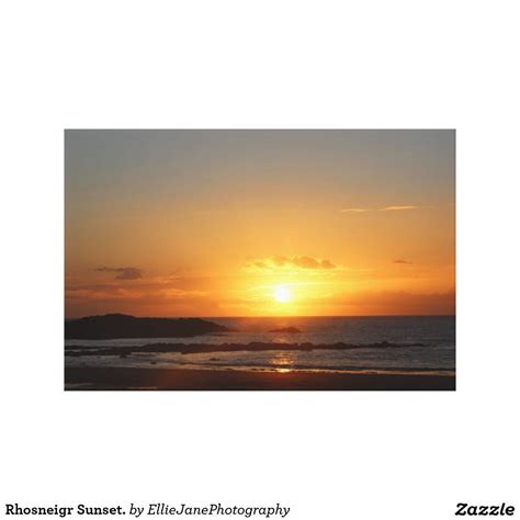 Rhosneigr Sunset Stretched Canvas Prints Stretched Canvas Prints Wall