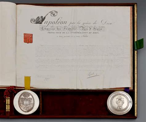 Acheter Un Titre De Noblesse Duc - Lettres patentes du titre de duc de Feltre du Maréchal Clark
