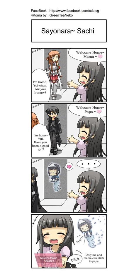 Sao 4koma Sayonara Sachi By Greenteaneko On Deviantart Sword Art