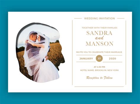 Creative Wedding Invitation Card By Logo Design Ideas On Dribbble