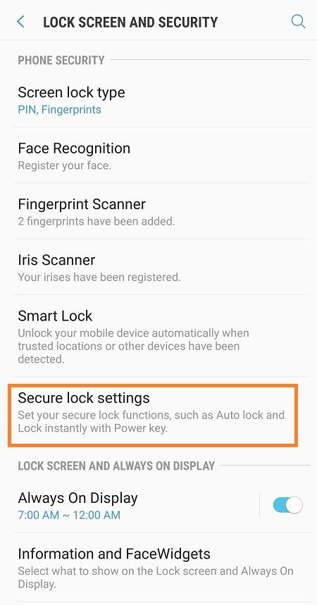 Samsung Galaxy Note 8 How To Change Lock Screen
