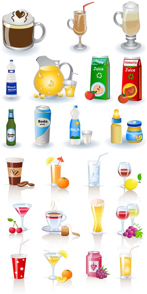 Different Drinks Clipart Clip Art Library