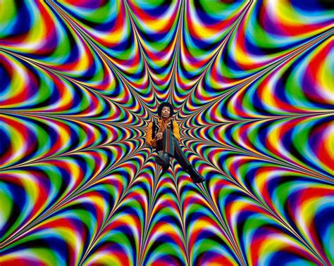 Psychedelic Jimi 1 By Ben Upham Optical Illusions Art Color Optical