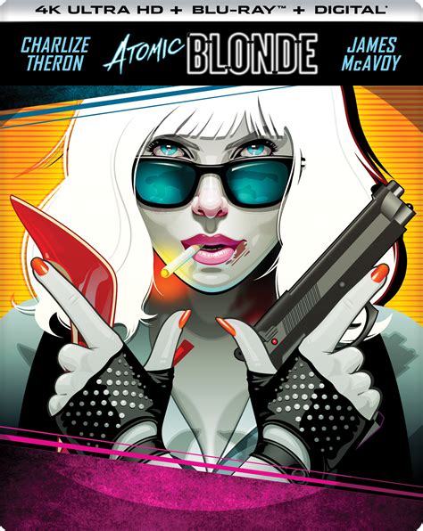 Best Buy Atomic Blonde SteelBook Includes Digital Copy K Ultra HD Blu Ray Blu Ray Only