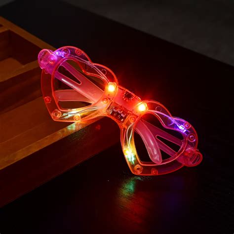 Heitepabg Led Glasses Light Up Glasses Led Shutter Shades Glasses For Teens Adult Birthday Neon
