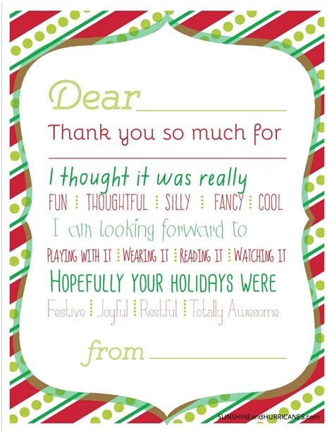 Free Printable Personalized Thank You Cards Homemade Thank You Note