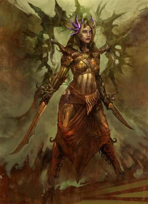 Sylvari Thief Gw2 Fantasy Warrior Fantasy Rpg Dark Fantasy Art Elves