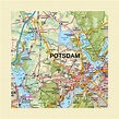 Detailed map of Potsdam and its surroundings | Potsdam | Germany ...