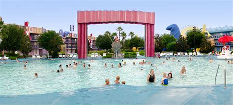 Small, shallow children's pool beside it. Disney's All-Star Movies Resort