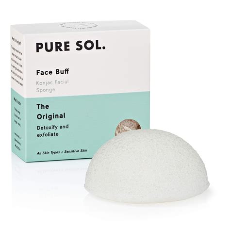 Pure Sol Konjac Facial Sponge Original Face Exfoliator Sponge Konjac Sponge For Sensitive