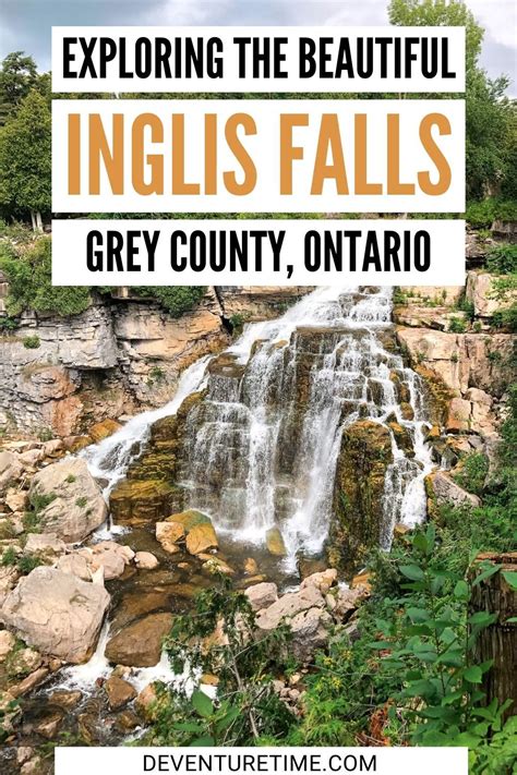 Inglis Falls The Most Beautiful Waterfall In Grey County Ontario