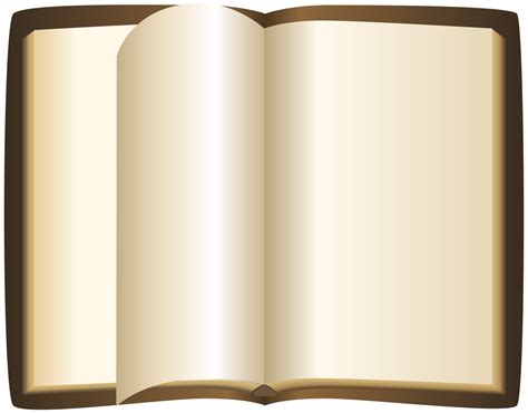 Brown Open Book Png Clipart