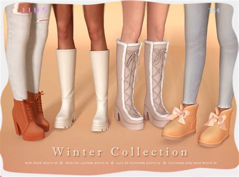 Jius Jius Sims Winter Collection Part 1 Shoes Jius