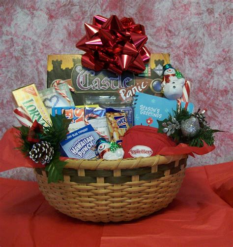 Inside a chunky handwoven basket, your recipient will discover an artful arrangement of classic holiday treats and delectable gourmet snacks. Create a Christmas Fun and Games Gift Basket for a Family ...