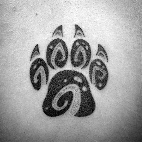 50 Wolf Paw Tattoo Designs For Men Animal Ink Ideas Wolf Paw