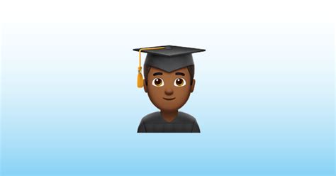 Man Student Medium Dark Skin Tone Emoji 👨🏾‍🎓