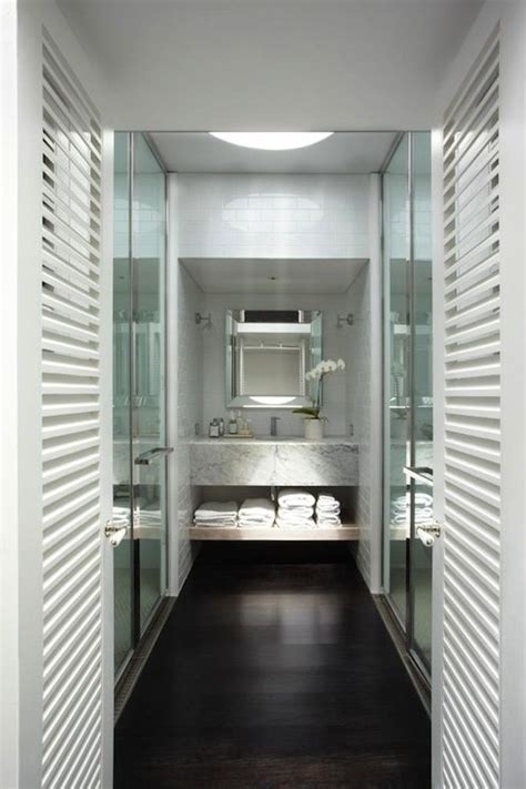 His And Her Showers Contemporary Bathroom Burley Katon Halliday Narrow Bathroom Designs