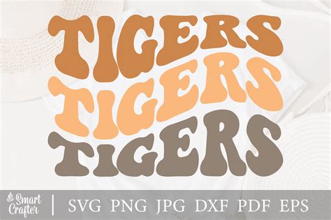 Tigers Svg Wavy Design Graphic By Smart Crafter Creative Fabrica