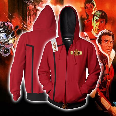 Star Trek Ii The Wrath Of Khan Cosplay Zip Up Hoodie Jacket