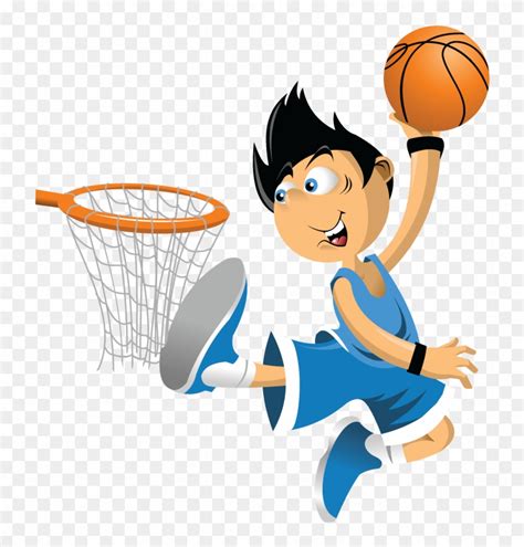 Basketball Cartoon Dunk