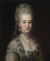 Portrait of Maria Christina, Duchess of Teschen with pearl pin hair ...