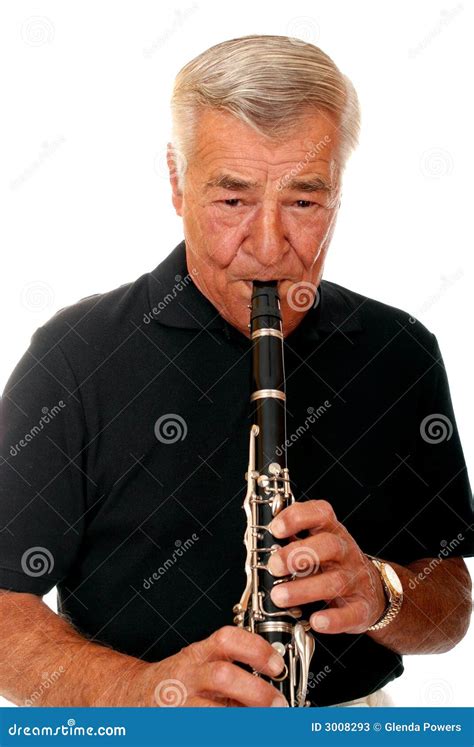 Playing Clarinet Stock Image Image Of Senior Performance 3008293