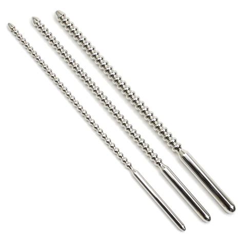 6mm 8mm 10mm Beads Penis Plug Urethral Sounds Dilator Metal Stainless