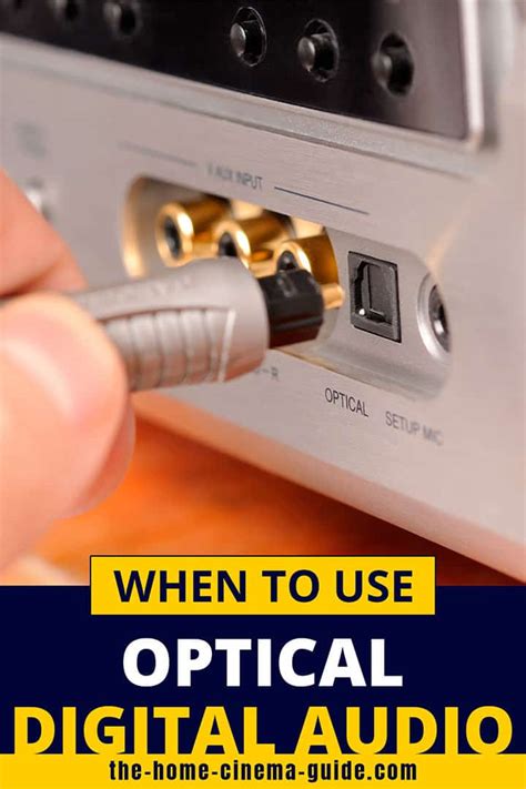 Optical Digital Audio Cable And Connection Explained Home Cinema Guide