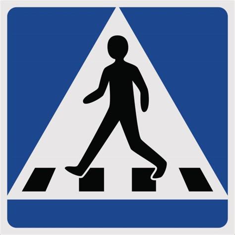 Crosswalk Sign Illustrations Royalty Free Vector Graphics And Clip Art