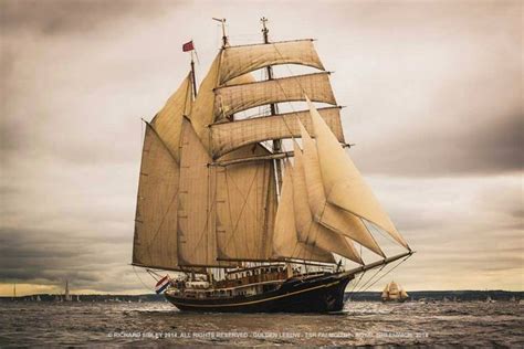 Three Masted Topsail Schooner Gulden Leeuw Tall Ships Sailing