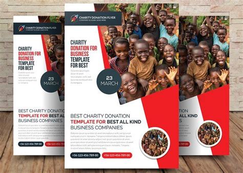 Charity Donation Flyer Template By Graphicforest On Creativemarket
