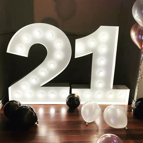 Large Light Up Numbers Letters Wedding And Event Hire Sa