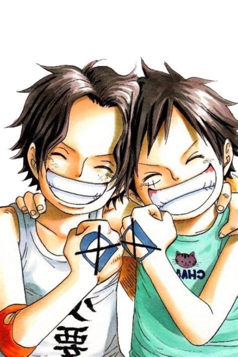 One piece luffy wallpaper one piece gallery fantasy best. One Piece Photo: Ace & Luffy | One piece ace, Ace and ...